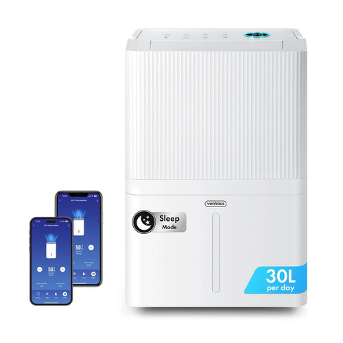 Vonhaus dehumidifier 30l day - dehumidifier, 30l/day