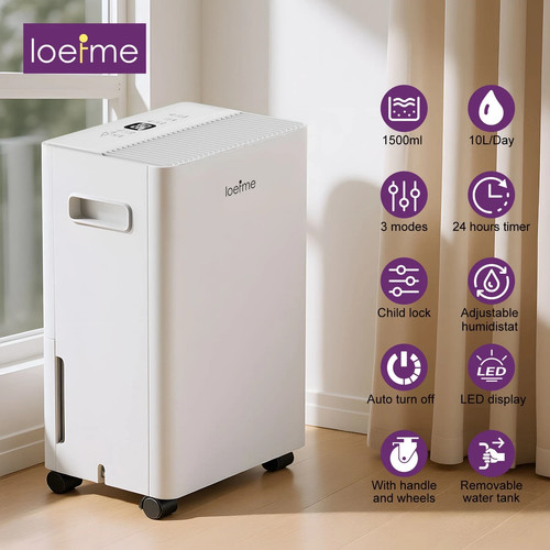 10l day portable - 10l/day, dehumidifier