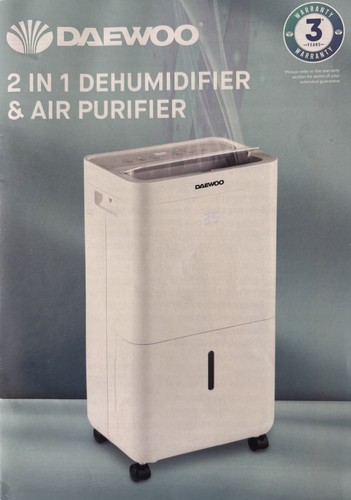 Daewoo 12l dehumidifier air - 12l, &