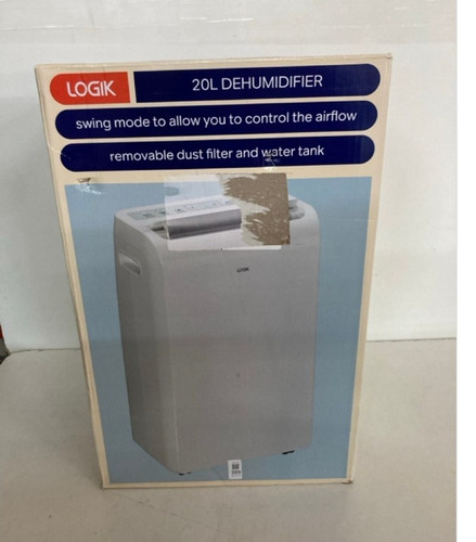 Logik 20l dehumidifier white - dehumidifier,